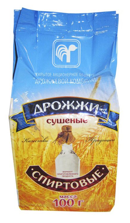 Дрожжи спиртовые сушеные 100г.